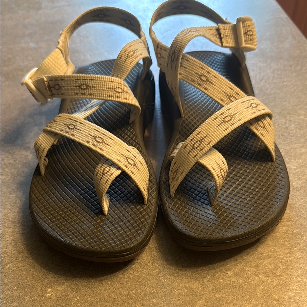 Chaco Beige and Black Women's Sandals